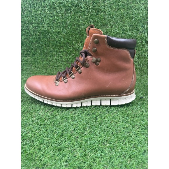 Cole Haan ZeroGrand Water Resistant Hiker Boots Woodbury Brown C25555 Mens 10.5 - Picture 1 of 11